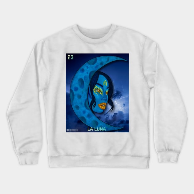 La Luna II Crewneck Sweatshirt by Zenpaistudios